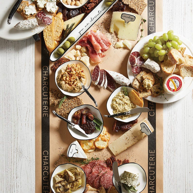 Santa Barbara Design Studio Paper Dining Table Runner for Party Table Runner Disposable Paper Table-Cover Roll, 50' x 18", Kraft - Charcuterie - Image 2